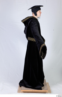  Photos Medieval Monk in Black suit 1 15th century Medieval Clothing Monk a poses whole body 0007.jpg
